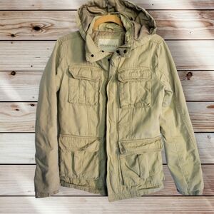 Aerospostale Hooded Jacket Size XS Beige